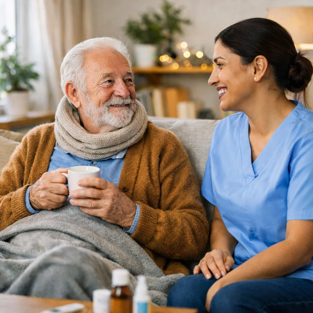Soignant accompagnant un patient